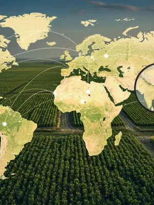 Global agricultural supply chains disrupted, leading to increased food prices by 2026.