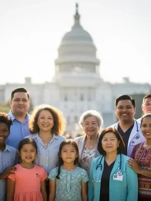 Diverse group of people symbolizing expanded healthcare access