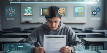 Student reviews 2026 AP exam format changes, focusing on scoring impacts across core subjects.