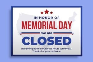 Memorial Day 2025 market closure