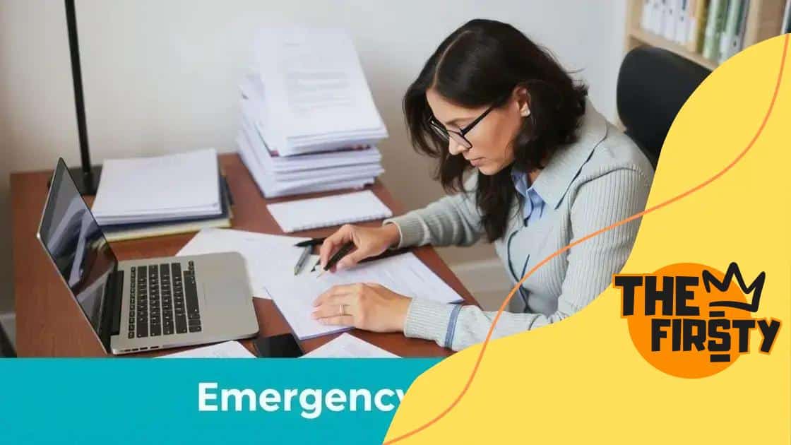 Steps to apply for emergency funding
