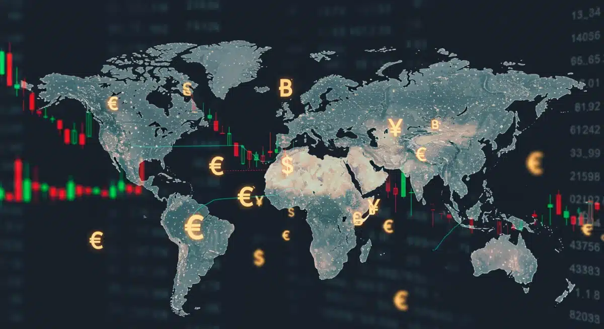Global financial markets reacting to central bank decisions