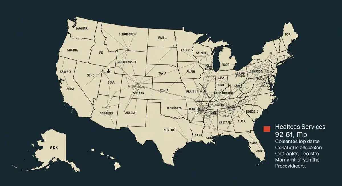 Interconnected healthcare network across 12 US states