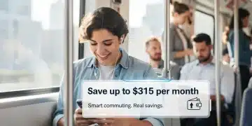 Optimizing Commuter Benefits 2026: Person saving money on public transport