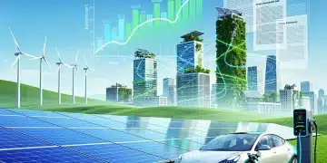 Illustration of green technology investment landscape