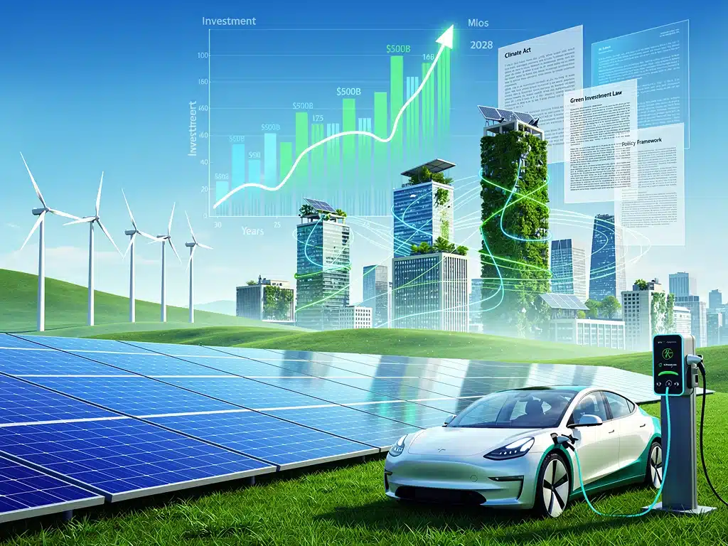 Climate Change Legislation: $500 Billion Green Tech Investment by 2028