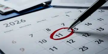 Calendar with 2026 highlighted, emphasizing the long-term care insurance enrollment deadline.